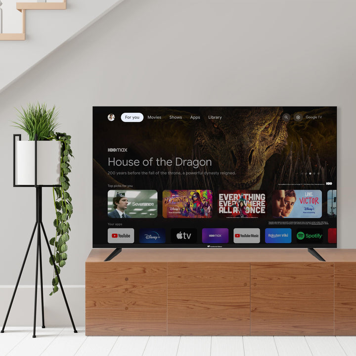 TÉLÉVISEUR QLED UHD 4K CONTINENTAL EDISON 55" (139 cm) Smart Google