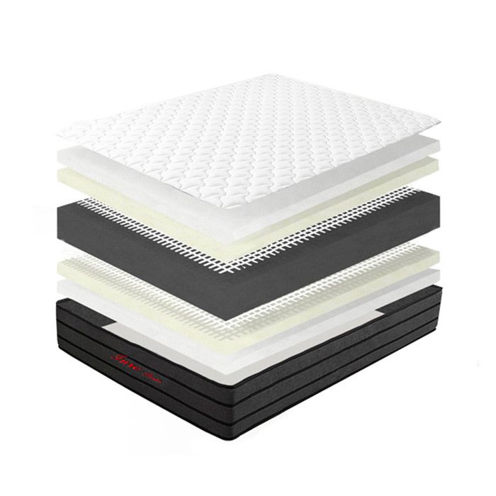 Matelas INRE 140x200 cm Épais 25 cm Mousse Mémoire de Forme Réversible Hypoallergénique