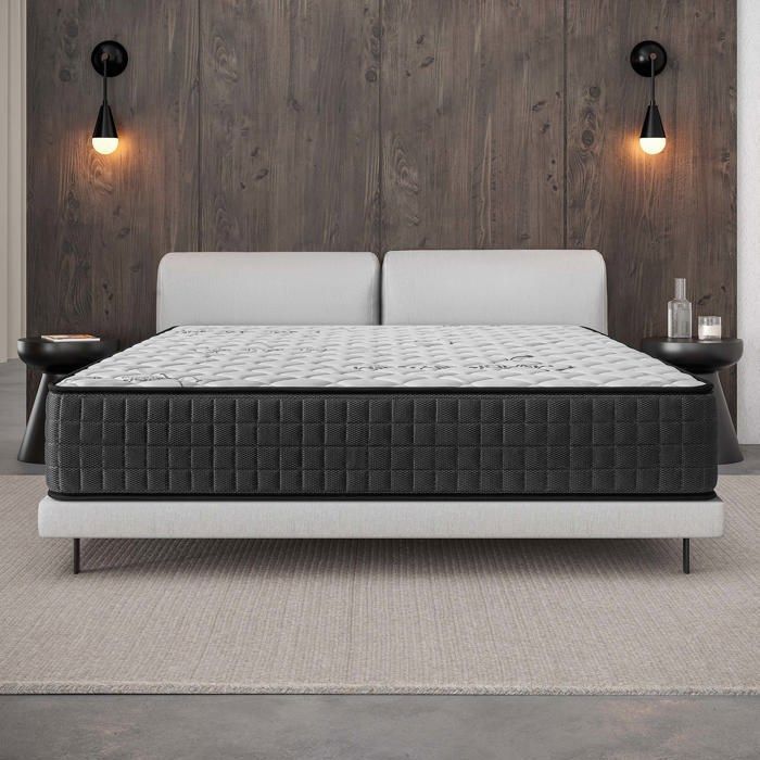 Matelas GAMMA 160x200 cm Épaisseur 30 cm Ferme 7 Zones Confort Mousse Mémoire Latex