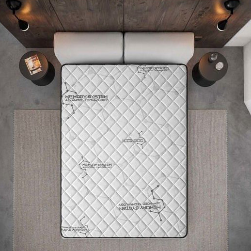 Matelas GAMMA 160x200 cm Épaisseur 30 cm Ferme 7 Zones Confort Mousse Mémoire Latex