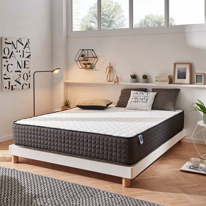Matelas Titanium 160x200 cm Épais 30 cm Mousse Mémoire Forme Hypoallergénique