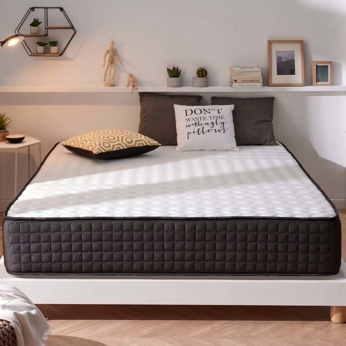 Matelas Titanium 160x200 cm Épais 30 cm Mousse Mémoire Forme Hypoallergénique