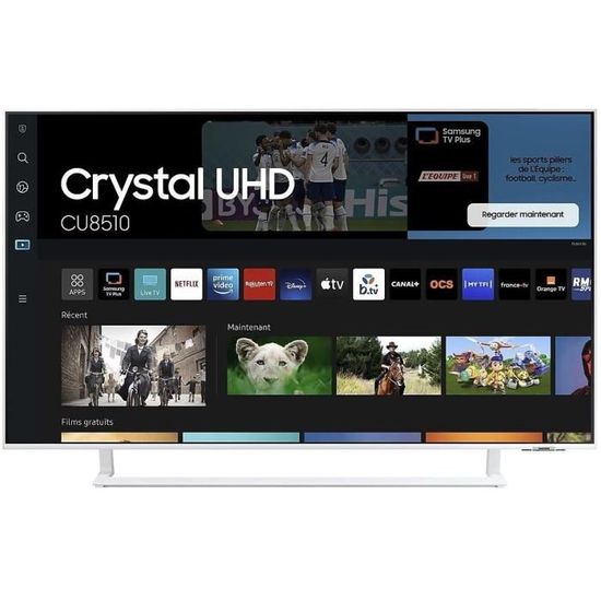 Téléviseur LED Samsung 43CU8510 43" (109 cm) 4K UHD HDR Smart TV Gaming Hub
