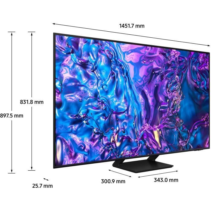 Téléviseur QLED Samsung 65Q70D 165 cm 4K UHD 120 Hz HDR10+ Gaming Smart TV