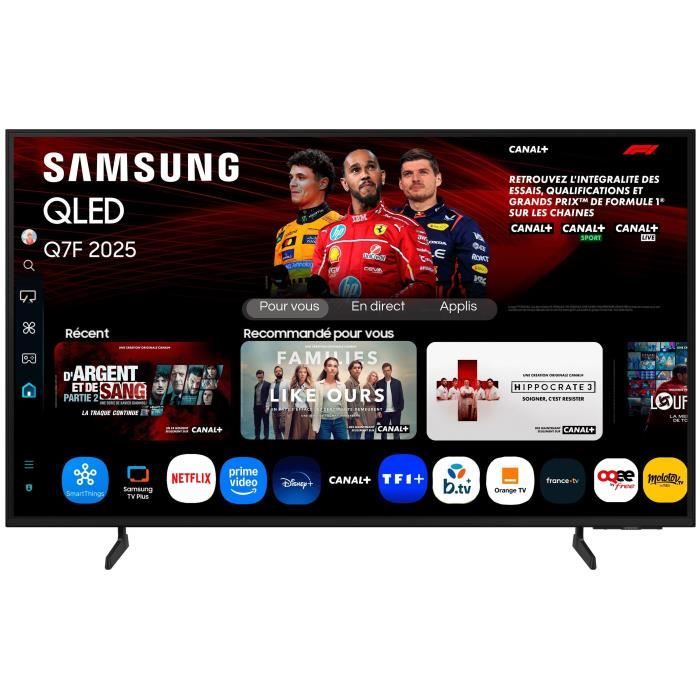 Samsung 65Q7F TV QLED 65" (165 cm) 4K UHD HDR10+ Smart Gaming Hub WiFi