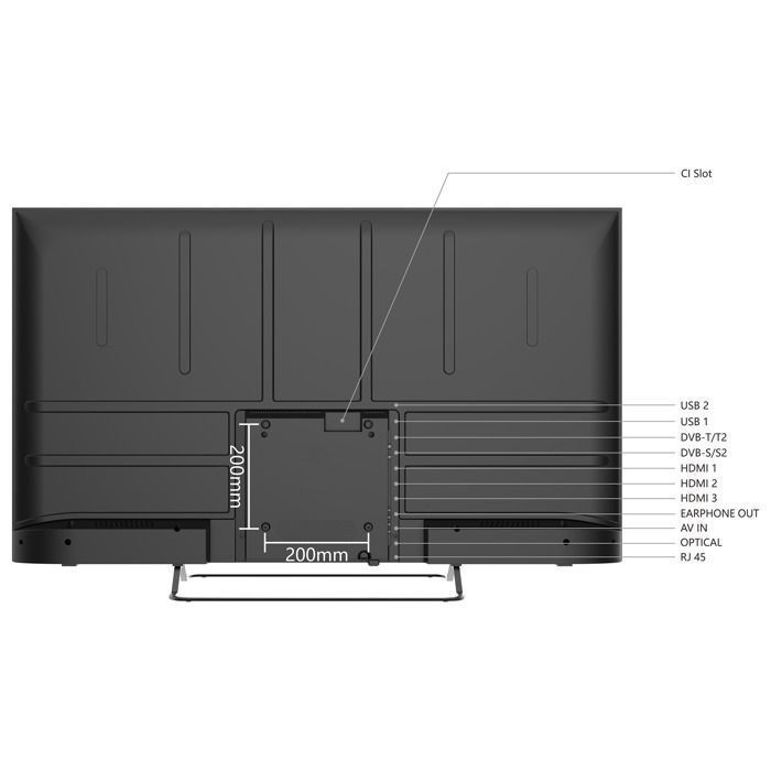 Smart Tech TV LED 4K UHD 50 pouces (127cm) Smart TV Web OS-50UW02V