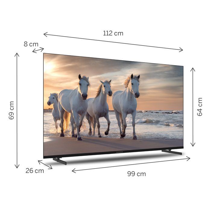 Téléviseur Intelligent Thomson 50UA5S13 50 Pouces 4K UHD avec Google Assistant