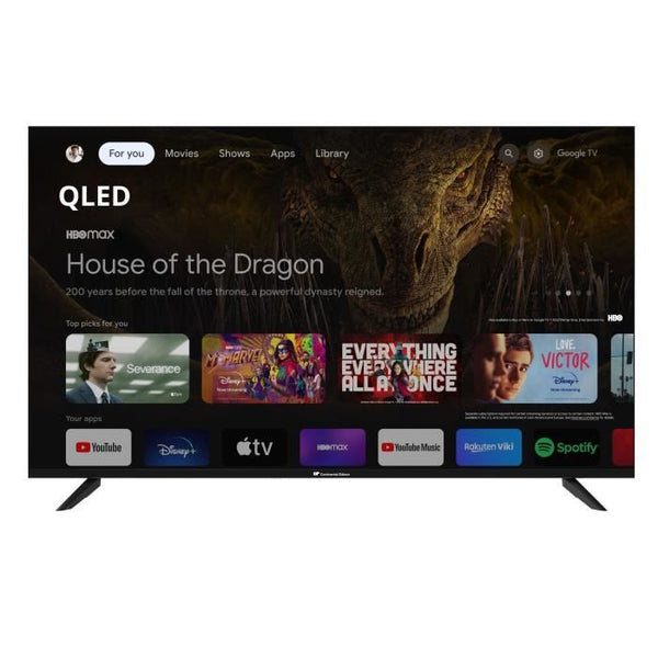 TÉLÉVISEUR QLED UHD 4K CONTINENTAL EDISON 55" (139 cm) Smart Google